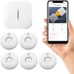 Fansitc Water Leak Detectors 5 Pack 120DB Loud Sensor Wireless - White New. Price: $50.00.