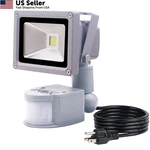 Hannahong 10W Led Motion Sensor Flood Light Plug In,pir Induction Gray New. Price: $34.02.