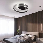 Okes Led Modern Dimmable Celing Light Fixture - Flush Mount With Remote Open. Price: $60.00.