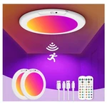 Oryar 2 Rechargeable Motion Sensor Ceiling Pack, Rgb Color & White New. Price: $61.99.