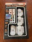 New Sealed 4PK Bell & Howell Battery Operated Door Window Cabinet Alarms. Price: $9.99.