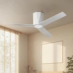 Roomratv 52 Flush Mount Ceiling Fan W/ Dimmable Led Light Remote Dc Motor New. Price: $89.99.