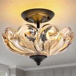 Huixute Modern Semi Flush Mount Light, 3-LIGHT Black Close To Ceiling... New. Price: $66.49.