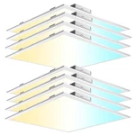 Aikvsxer 2X2 Led Flat Panel Light 8 Pack - 40W Color Switchable 3000K/4000K/5... New. Price: $374.88.