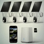 Wireless Solar Security Camera System ,2K Dual Lens, Cross Tracking, 360 IP65 New. Price: $249.95.