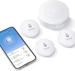 Wifi Water Leak Detector, 3 Pack Sensors With 100DB Adjustable Alarm Open. Price: $29.98.