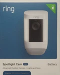 Ring Spotlight Pro (battery) Advanced Outdoor Security Camera (white) Brand. Price: $194.76.
