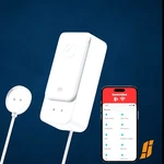 Switchbot Wifi Water Sensor, Smart Leak Detector, 100DB White Open. Price: $26.57.