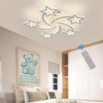 Stch 25.6" Dimmable Ceiling Light 5-STAR Shape With Remote (new). Price: $32.00.