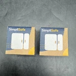 Set Of 2 Simplisafe Entry Sensor White Door / Window Security Magnetic ES3 New. Price: $24.87.