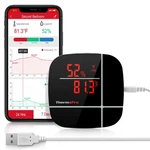 Thermopro TP90 Wifi Smart Thermometer Hygrometer App Alexa Temperature Sensor New. Price: $11.99.