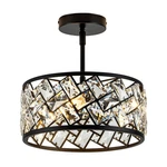 Rpzloila Modern 3-LIGHT Crystal Semi Flush Mount Ceiling Fixture New. Price: $106.34.