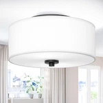 Lodstob 2-LIGHT Flush Mount Ceiling Fixture, 12 Modern Close New. Price: $45.81.