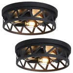 13 Inch Black Flush Mount Ceiling FIXTURE,3-LIGHT Fixtures Ceilin... New. Price: $59.61.