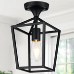 Upgraded Semi Flush Mount Ceiling Light, Black Industrial Fixt... New. Price: $41.17.