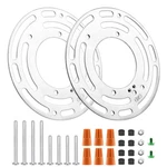 2 Pack Universal Light Fixture Mounting Bracket, 4 Inches Diameter Steel Round New. Price: $11.84.