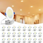 Volisun 24 Pack Inch Recessed Lighting, 5CCT Led Black Light, 2700K-5 New. Price: $89.99.