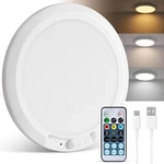 Wowatt 10000MAH Rechargeable Ceiling Light With Remote, 3 Pack, New. Price: $32.99.
