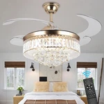 PANGHUHU88 36" Invisible Ceiling Fan Chandelier Light,modern Crystal ... New. Price: $228.59.
