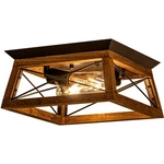 Rpzloila Farmhouse Ceiling Light, 2-LIGHT Flush Mount Fixture BLACK10 New. Price: $64.52.