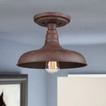 Industrial Retro Rust Ceiling Light Semi Flush Mount Vintage Fixture New. Price: $44.99.