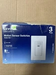 Leviton Decora Motionsensor In-wall Switch, Auto-on, 2A, Single POLE,WHITE(3PK) Open. Price: $34.98.