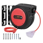 Vevor Retractable Extension Cord Reel Power 75FT 14AWG/3C Sjtow New. Price: $109.90.