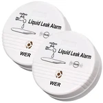 Wer Water Leak Alarm Sensor, Battery Operated Alert, 8CM X 3CM, White New. Price: $23.99.