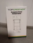 Topgreener TDOS5-W White Motion Sensor Occupancy Vacancy Light Switch 1-POLE New. Price: $19.99.