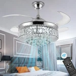 PANGHUHU88 36" Invisible Ceiling Fan Chandelier Light,modern Crystal ... New. Price: $225.94.