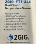 2GIG-FT1-345 Wireless Flood Temperature Sensor GC2E GC3E Go Control New. Price: $27.95.