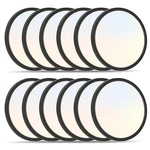 11.4 Inch 12PK Led Flush Mount Ceiling Light, Etl ,24W, 2427LM, 3000K/3500K/4... New. Price: $144.92.