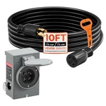 Vevor Amp Generator Cord And Power Inlet Box 10FT Nema L14-30P L14-30R Sjtw New. Price: $45.90.
