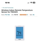 PRO1 Iaq R251W Remote Wireless Indoor Sensor New. Price: $65.00.
