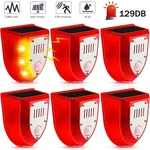 6PCS Solar Outdoor Motion Sensor Alarm 129DB Barking Gunshot Sound New. Price: $58.96.