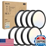 Slochi 8PACK Led Flush Mount Ceiling Light Fixture 3000K-4000K-6500K 100W New. Price: $189.40.