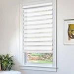 Chicology 35" X 72" Cordless Light Filtering 2-LAYER Zebra Roller Window Shade New. Price: $39.94.