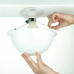 Ez Shade Ceiling Light Cover - Helps Exposed Bulbs 3 Pack, White New. Price: $71.17.