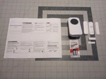 Bistee Wireless Door Chime Alarm Led Display 600' Pick Sound Volume + 3 Sensors Used. Price: $9.99.