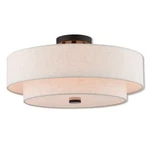 Livex Lighting 51085-92 Claremont Semi-flush Mount English Bronze New. Price: $246.96.
