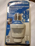 Woods 360-DEGREE Motion Activated Light Socket Control 50065 120 Vac, 75W White New. Price: $19.09.