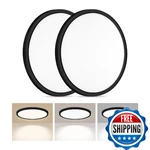 Lumllsaji Pack Led Flush Mount Ceiling Light, 24W Ultra Thin Round White Lamp New. Price: $54.23.