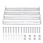 Zowzea 4 Packs Universal Light Fixture Mounting Bracket 150X19.5MM, Silver New. Price: $18.98.