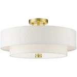 Livex Lighting 51045-12 Meridian Semi-flush Mount Satin Brass New. Price: $271.96.