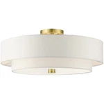 Livex Lighting 52140-12 Meridian Semi-flush Mount Satin Brass New. Price: $377.96.