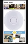 Horevo 15" Dimmable Led Ceiling Light, Bluetooth Speaker, Remote, Multicolor New. Price: $28.00.