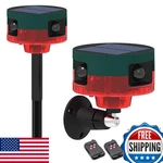 Qxmh Solar Outdoor Motion Sensor Alarm Dog Barkinggunshot Sound 129DB Loud New. Price: $83.84.