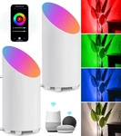 Rgbw Smart Floor Uplights With Timer, App Control, 2PCS For Indoor Use New. Price: $83.99.