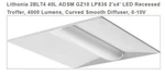 Lithonia 40L Adsm GZ10 LP835 2'X4' Led Recessed Troffer 2BLT4-1069714 New. Price: $119.99.