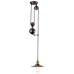 Pendant Light Industrial Pulley, Moonkist Chandeliers Edison Adjustable Retro... New. Price: $90.16.